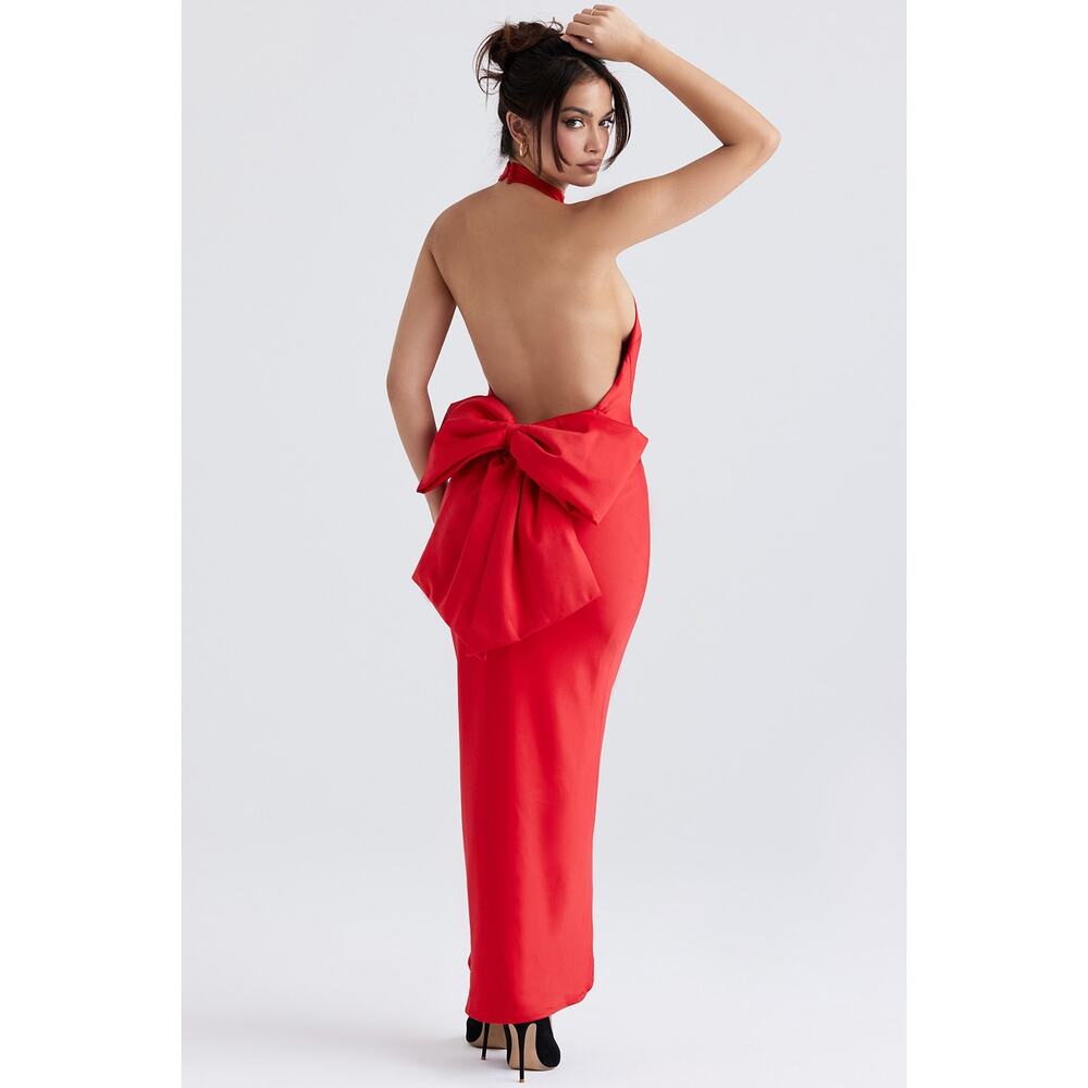 House of CB Ilaria Red Backless Dress